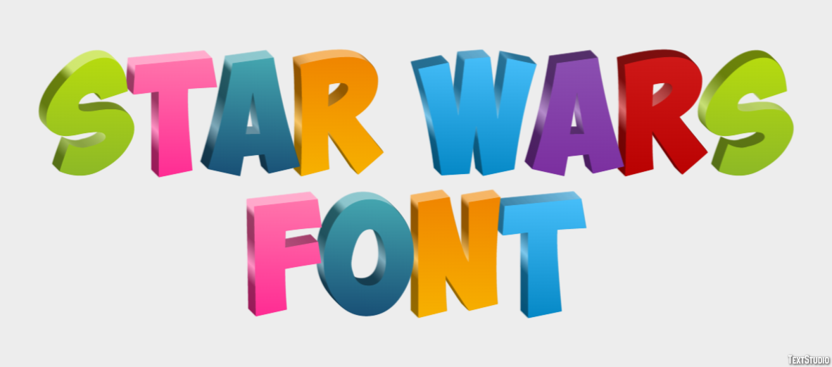 Star Wars Font Efekt tekstowy