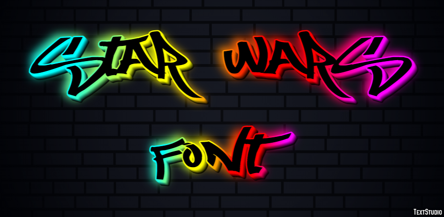 Star Wars Font Efekt tekstowy