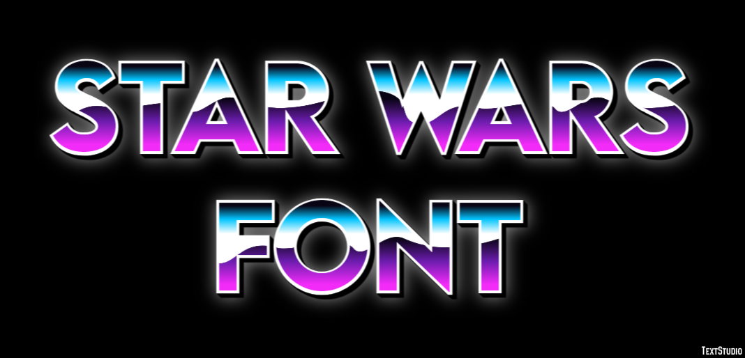 Star Wars Font Efekt tekstowy