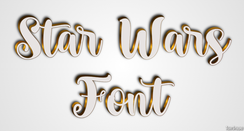 Star Wars Font Efekt tekstowy