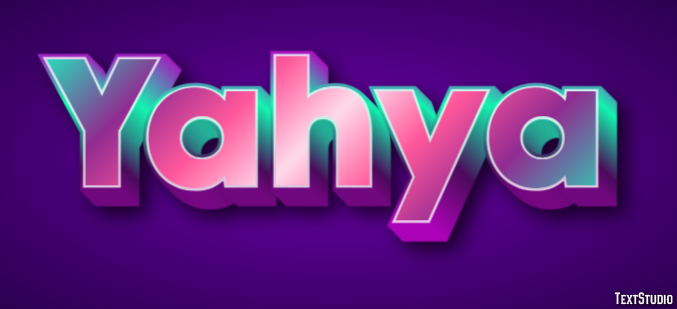 Yahya Text Effect