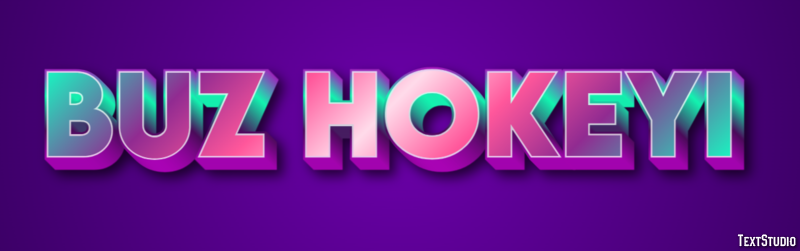 Buz Hokeyi Metin Efekti