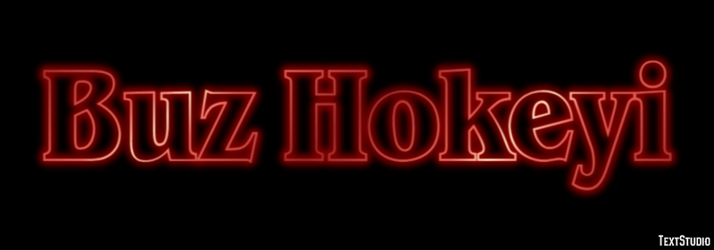 Buz Hokeyi Effetto testo