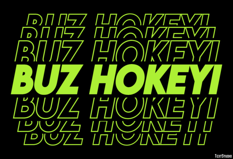 Buz Hokeyi Effetto testo