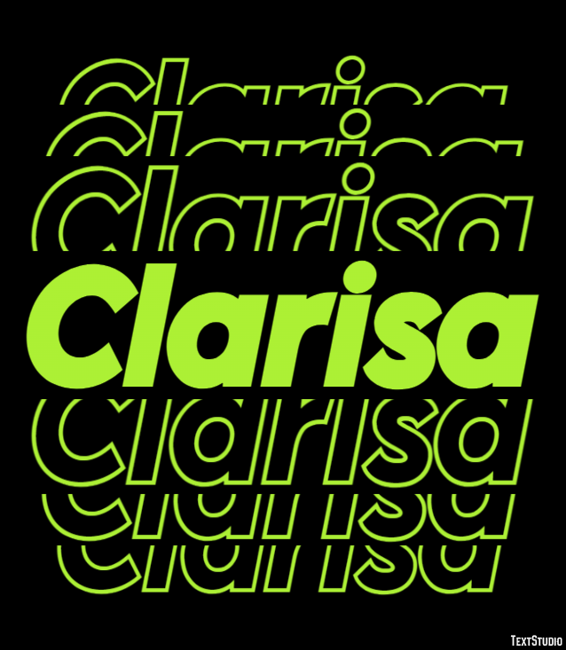 Clarisa Text Effect
