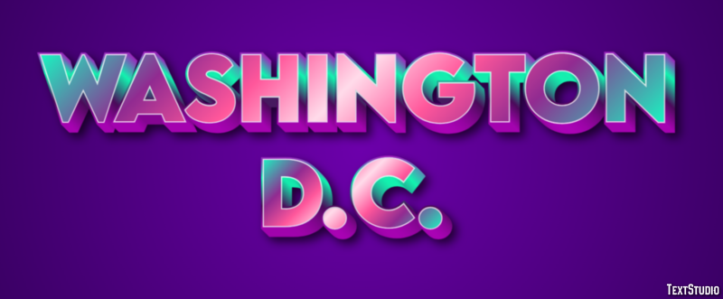 Washington D.C. Efekt tekstowy