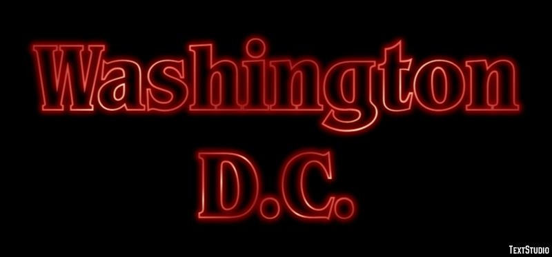 Washington D.C. Efekt tekstowy