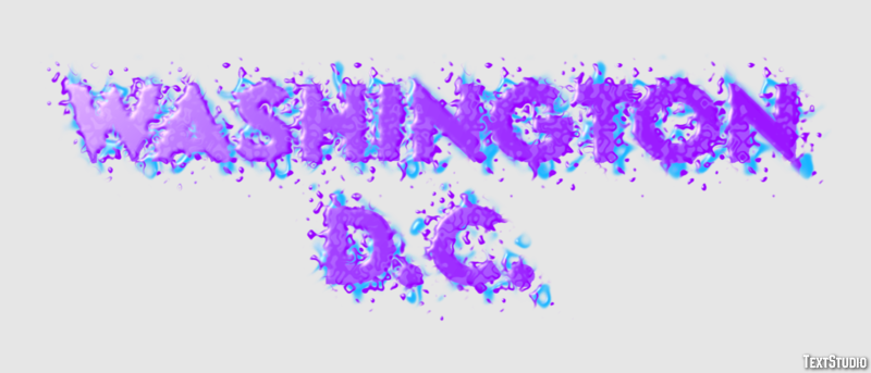 Washington D.C. Tekst Effect