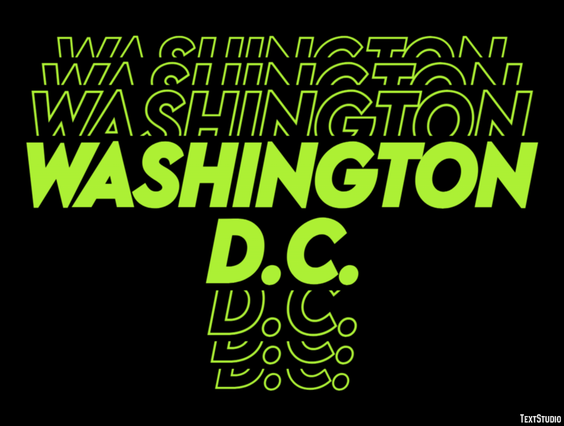 Washington D.C. Efekt tekstowy