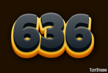 636 Efeito de texto