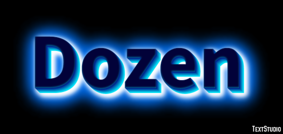 Dozen Effetto testo