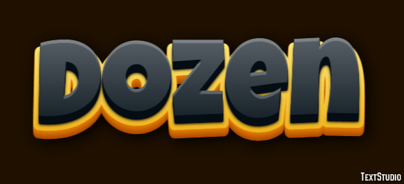 Dozen Text Effect