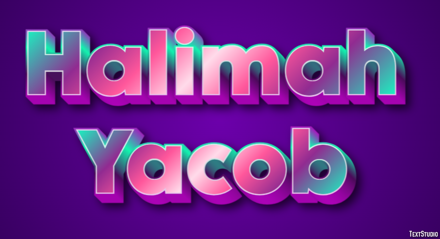 Halimah Yacob Text Effect