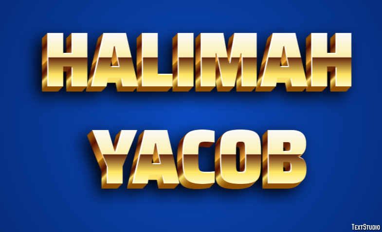 Halimah Yacob Text Effect