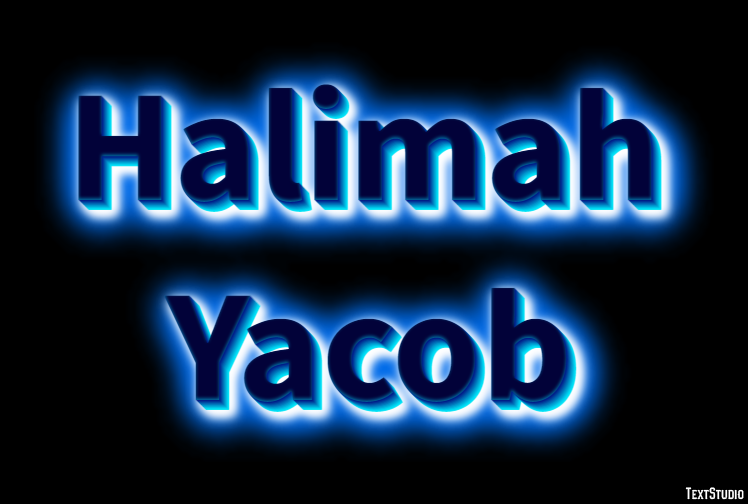 Halimah Yacob Text Effect