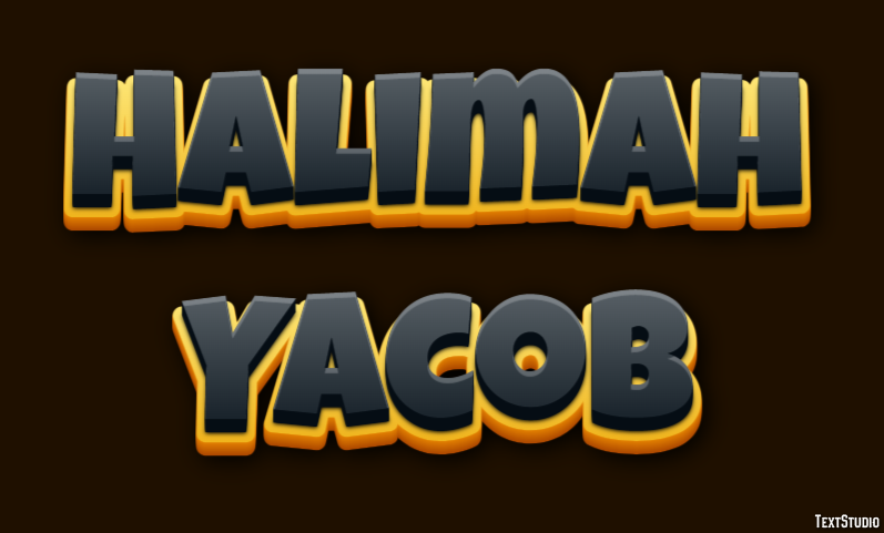 Halimah Yacob Text Effect