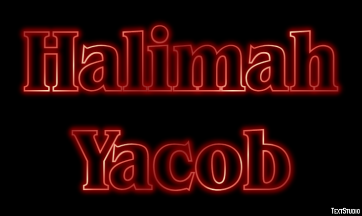Halimah Yacob Text Effect