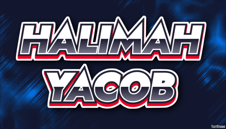 Halimah Yacob Text Effect
