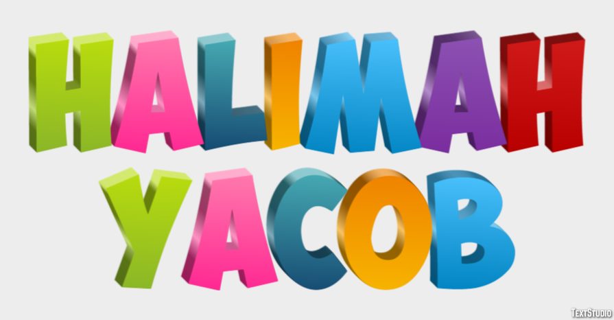 Halimah Yacob Text Effect