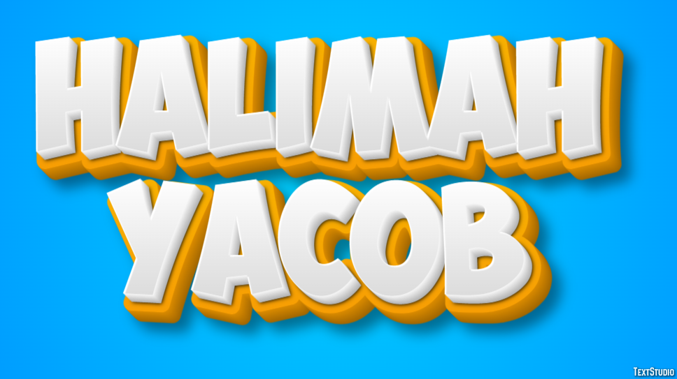 Halimah Yacob Text Effect