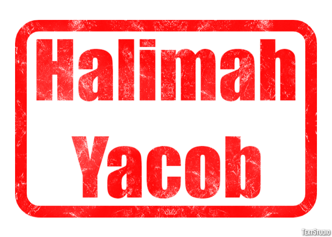 Halimah Yacob Text Effect
