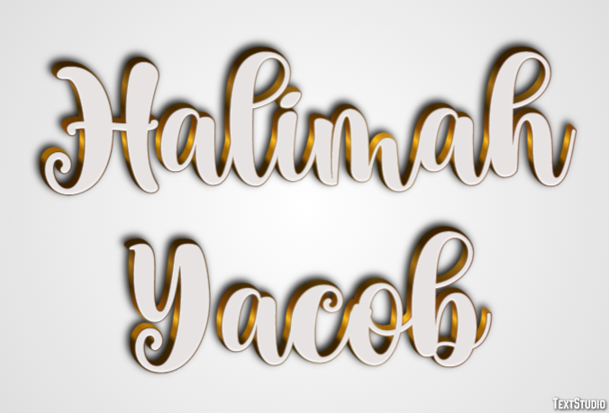 Halimah Yacob Text Effect