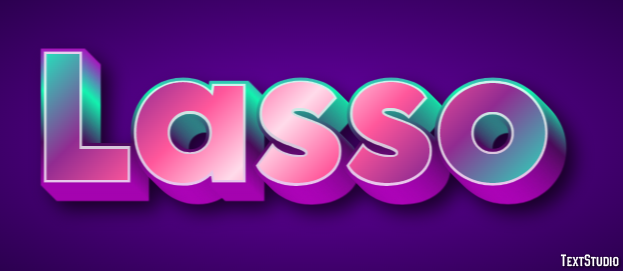Lasso Efeito de texto