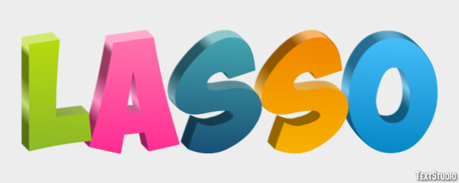 Lasso Efeito de texto