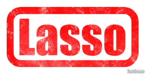 Lasso Efeito de texto