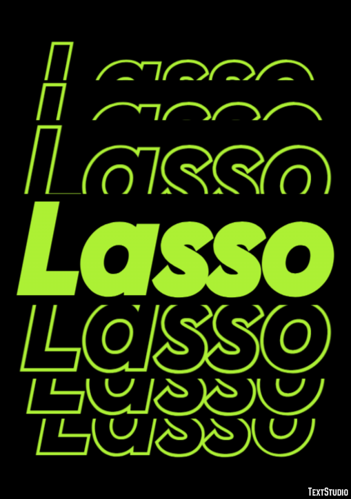 Lasso Efeito de texto