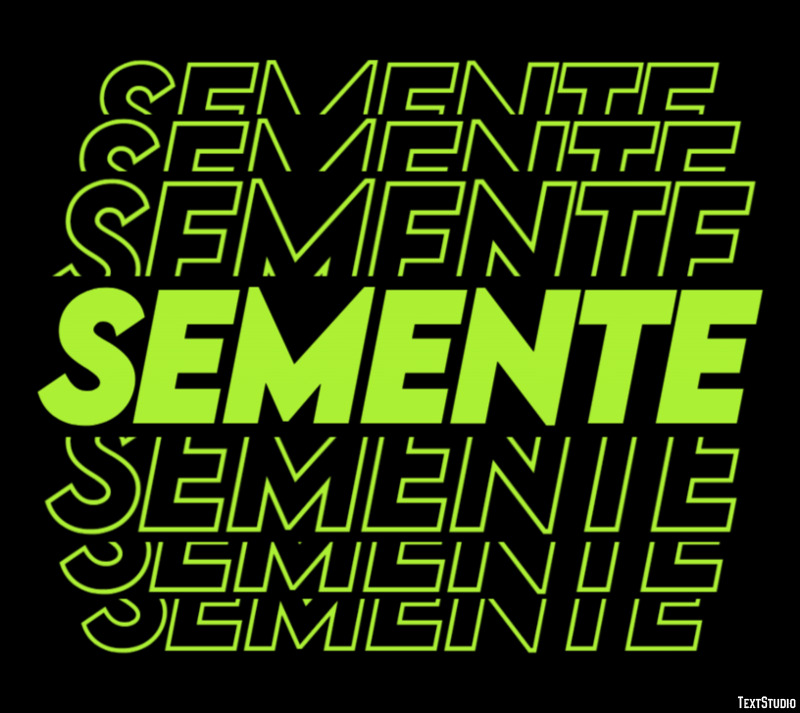 Semente Efeito do texto