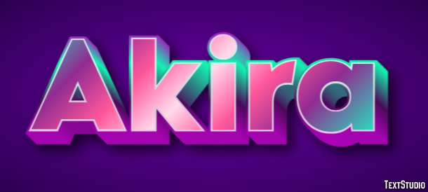Akira Text Effect