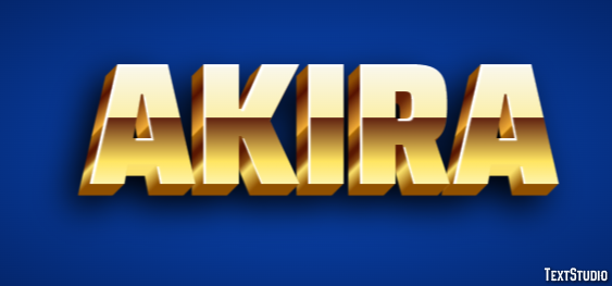 Akira Text Effect