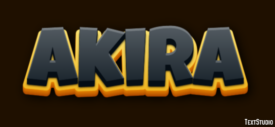 Akira Text Effect