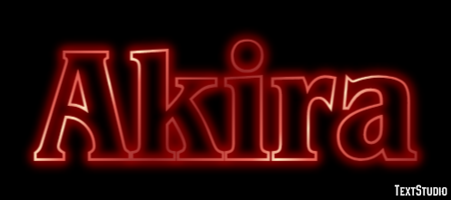 Akira Text Effect