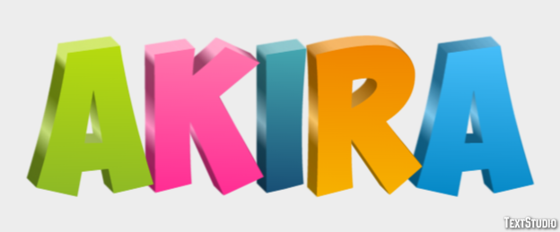 Akira Text Effect