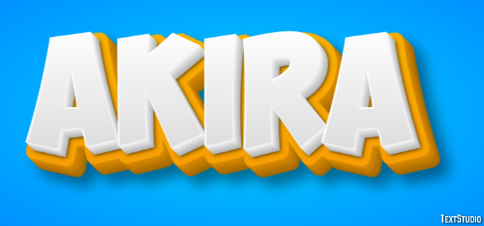Akira Text Effect