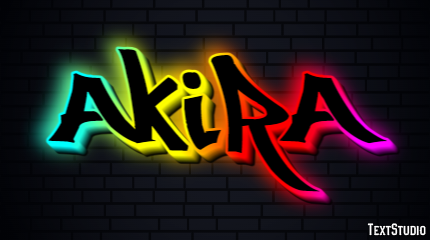 Akira Text Effect