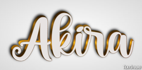 Akira Text Effect