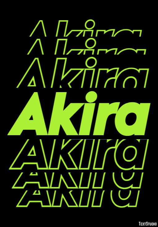 Akira Texteffekt
