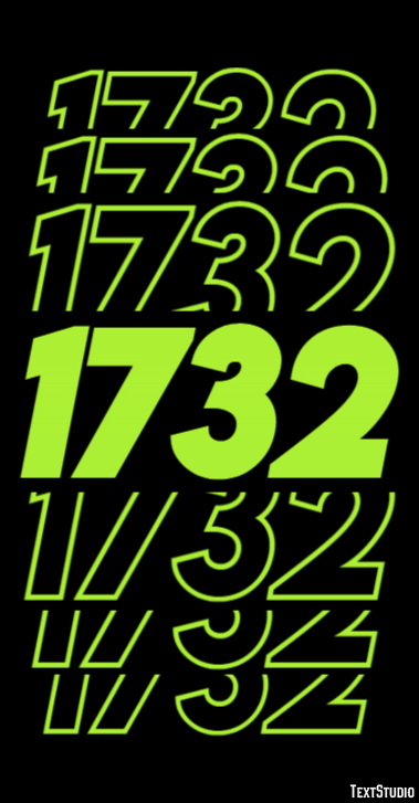 1732 Text Effect
