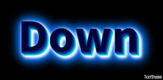 Down Text Effect