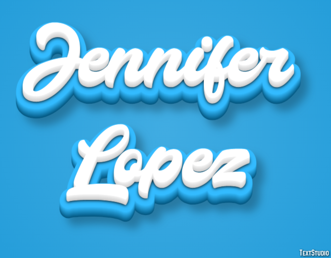 Jennifer Lopez Efecto de Texto
