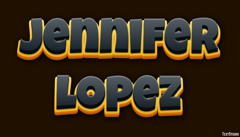 Jennifer Lopez Text Effect