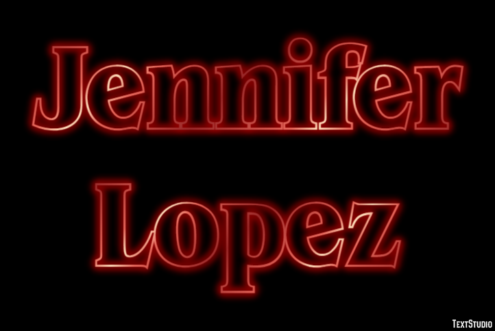 Jennifer Lopez Efecto de Texto