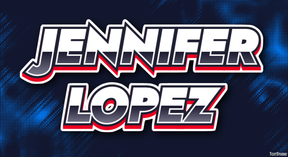 Jennifer Lopez Text Effect