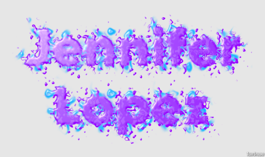 Jennifer Lopez Text Effect