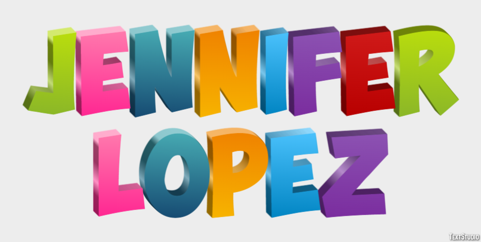Jennifer Lopez Efecto de Texto