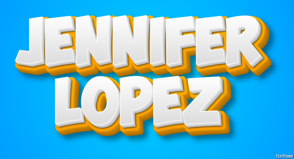 Jennifer Lopez Text Effect