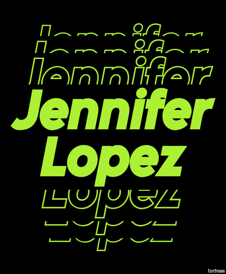 Jennifer Lopez Effetto testo